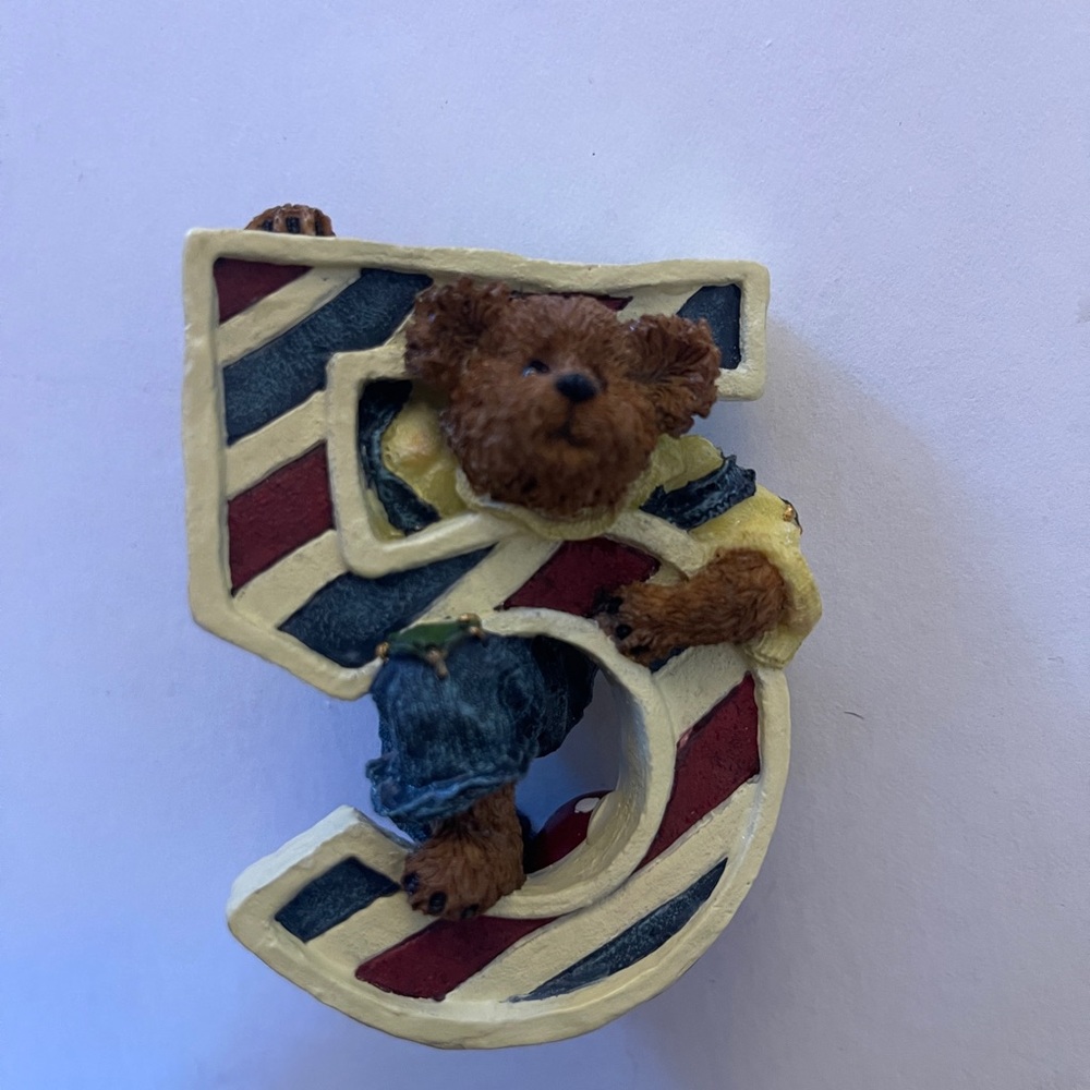Boyds Bears Multicolor Striped Number 5